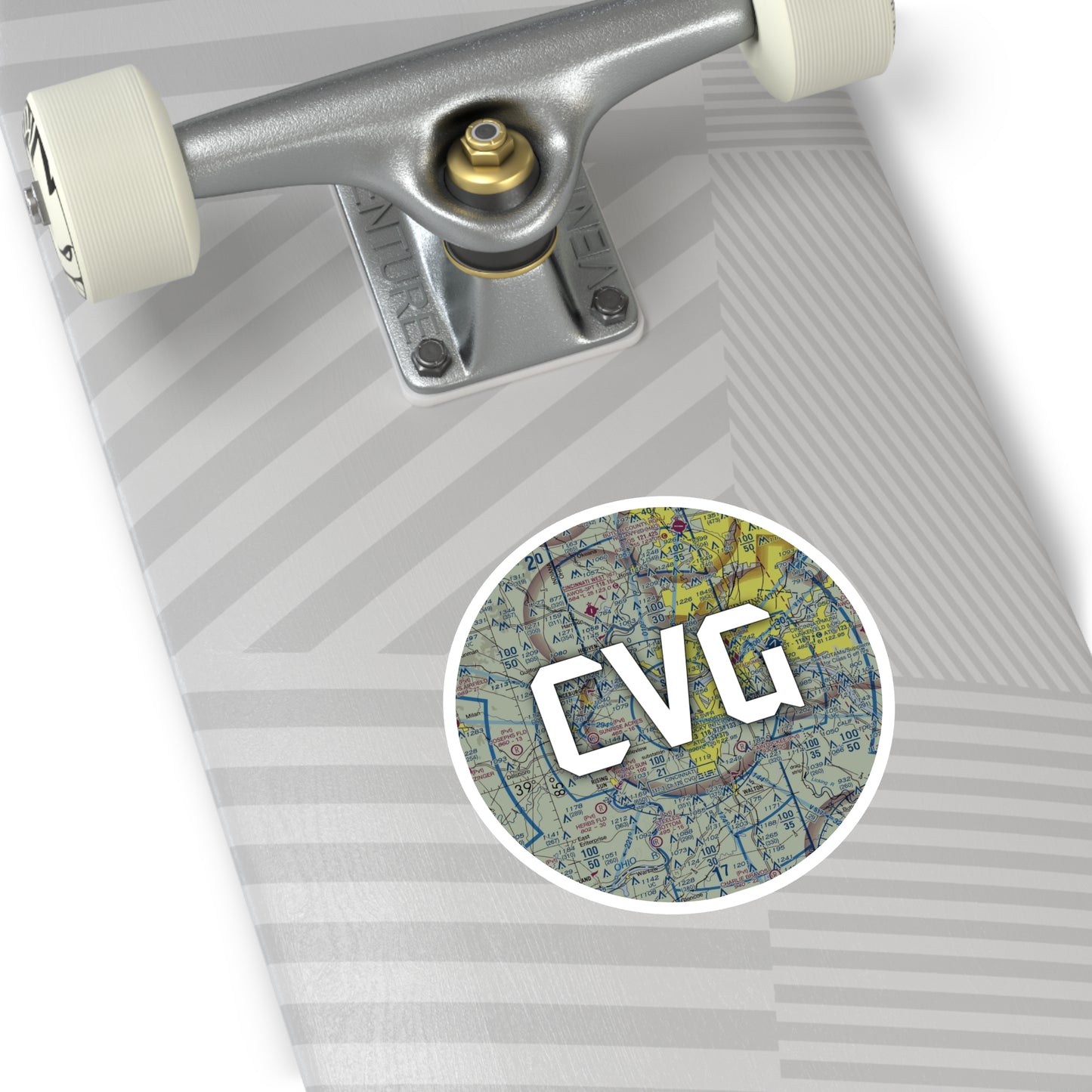 CVG Round Sticker | Cincinnati/Northern Kentucky International Airport Sticker