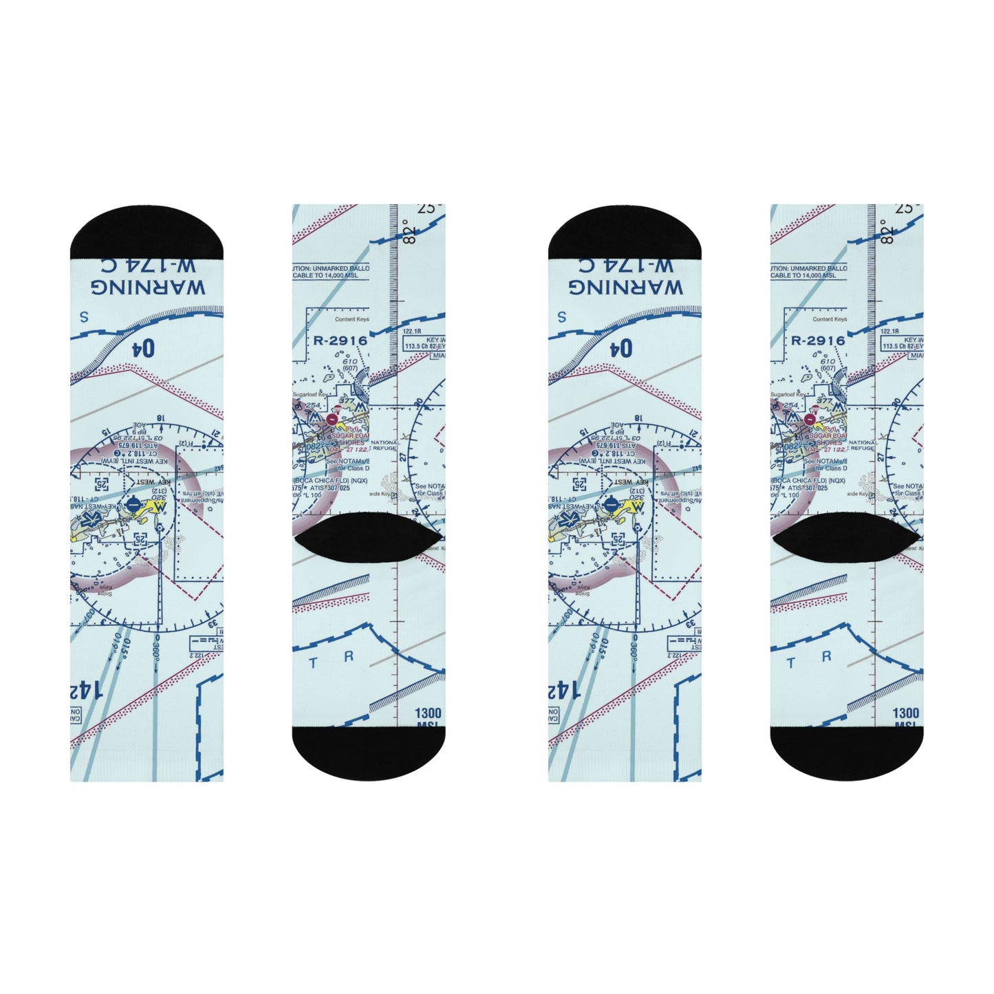 EYW Cushioned Crew Socks | Key West International Airport Socks