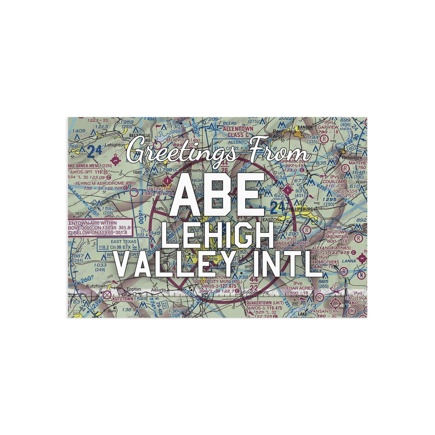 ABE Postcard | Lehigh Valley International Airport Card