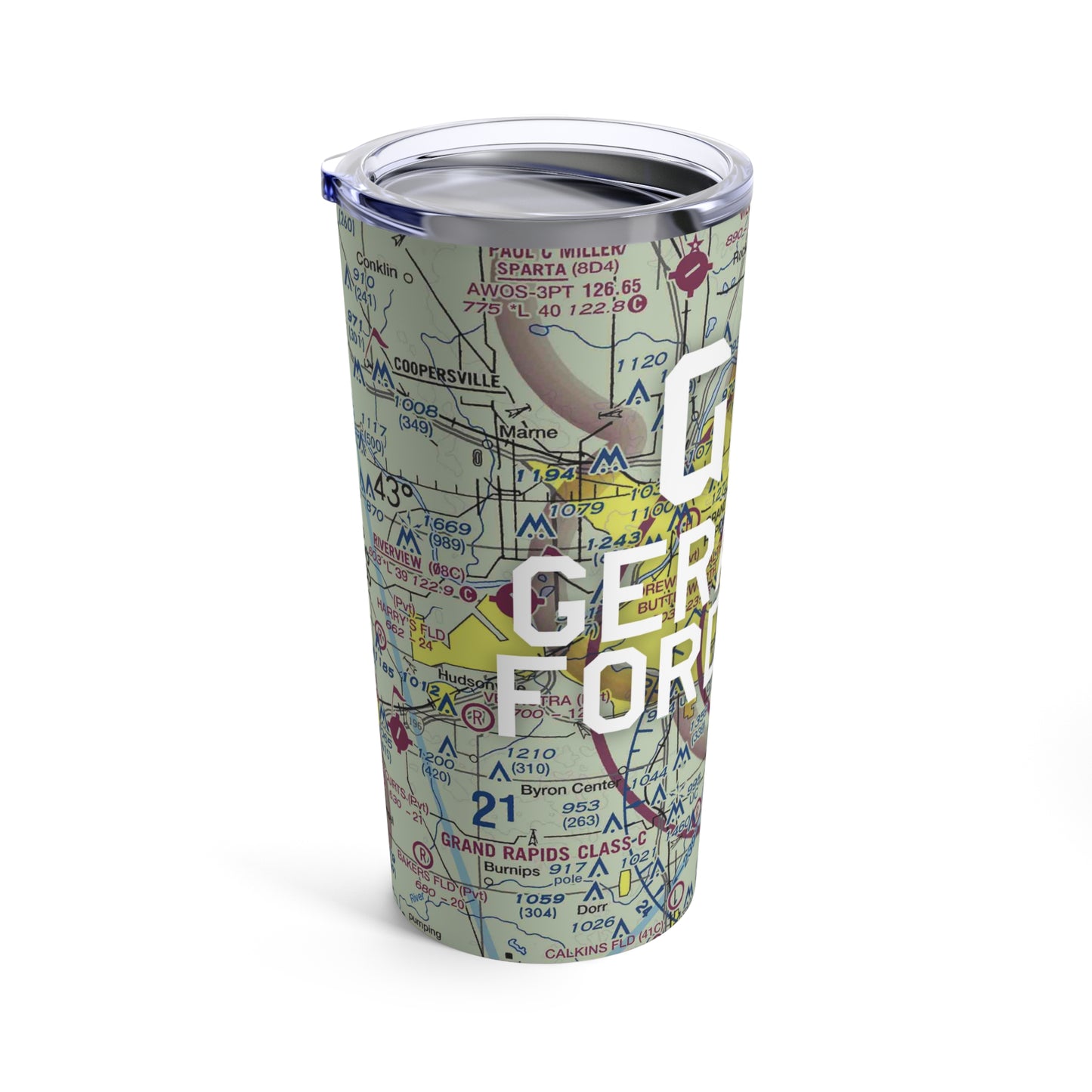 GRR Tumbler | Gerald R Ford International Airport Tumbler