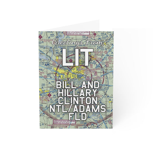 LIT Greeting Cards | Bill and Hillary Clinton National/Adams Field Airport Cards