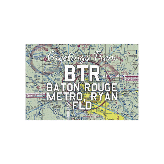 BTR Postcard | Baton Rouge Metro, Ryan Field Airport Card