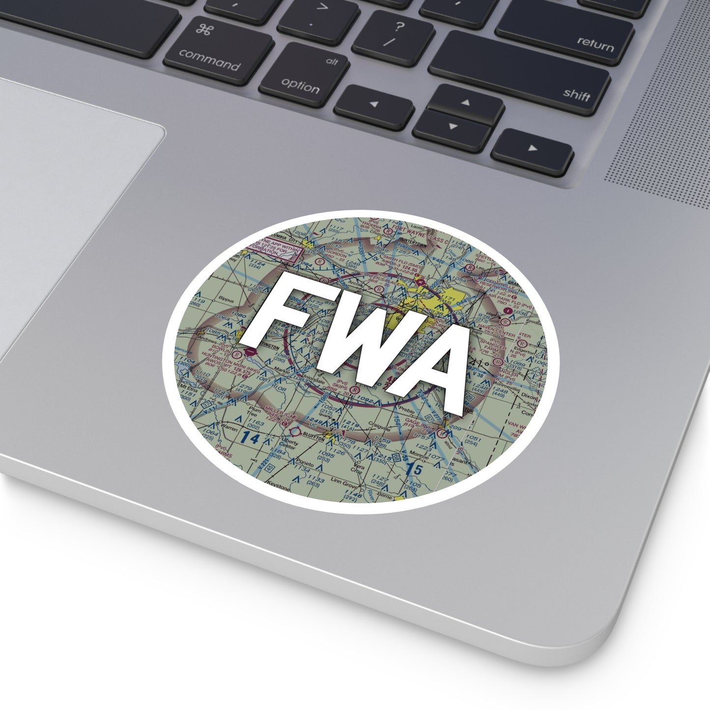 FWA Round Sticker | Fort Wayne International Airport Sticker