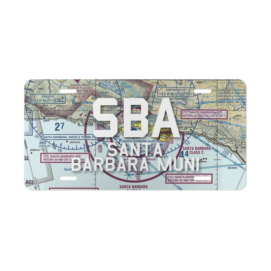 SBA Vanity Plate | Santa Barbara Municipal Airport Vanity Plate
