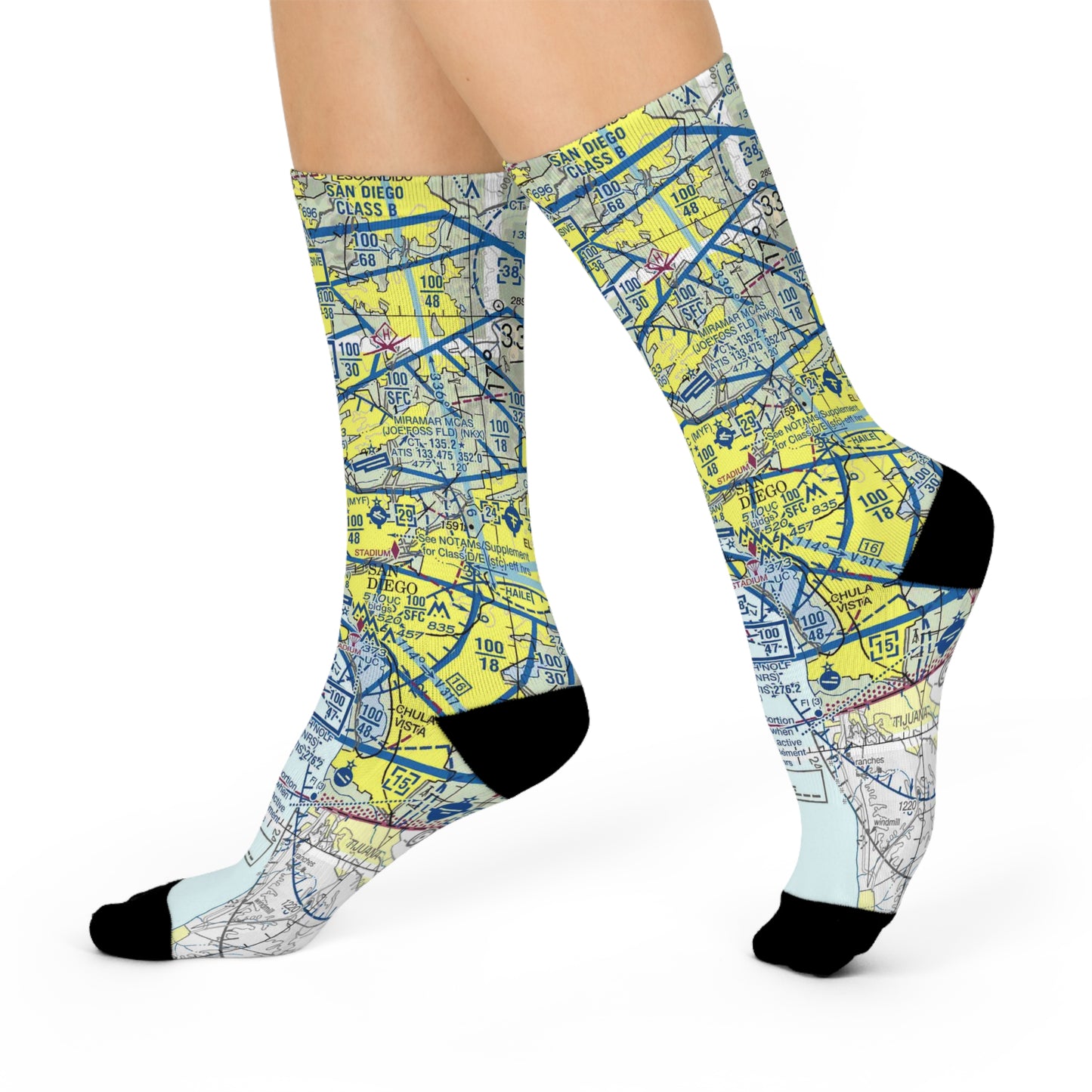 SAN Cushioned Crew Socks | San Diego International Airport Socks