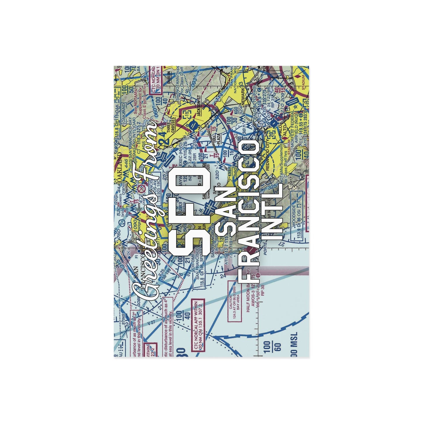 SFO Postcard | San Francisco International Airport Card