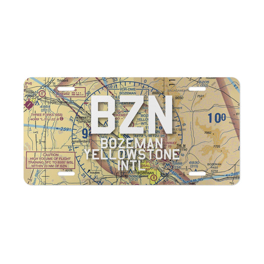 BZN Vanity Plate | Bozeman Yellowstone International Airport Vanity Plate