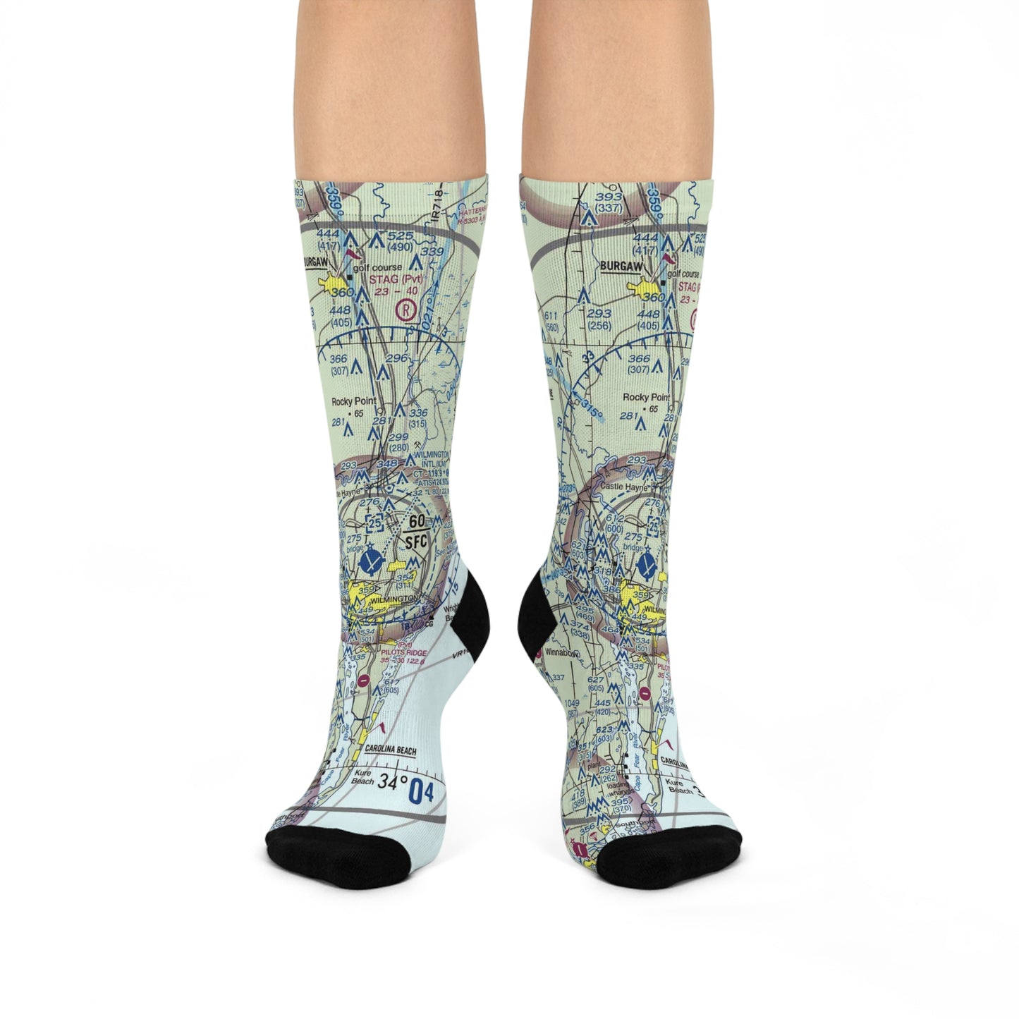 ILM Cushioned Crew Socks | Wilmington International Airport Socks