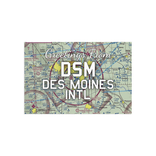 DSM Postcard | Des Moines International Airport Card