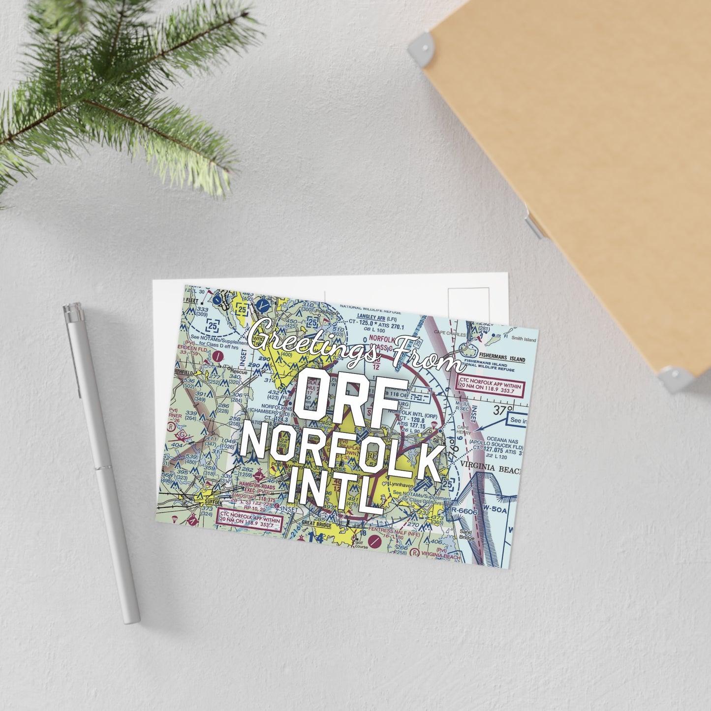 ORF Postcard | Norfolk International Airport Card
