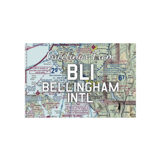 BLI Postcard | Bellingham International Airport Card