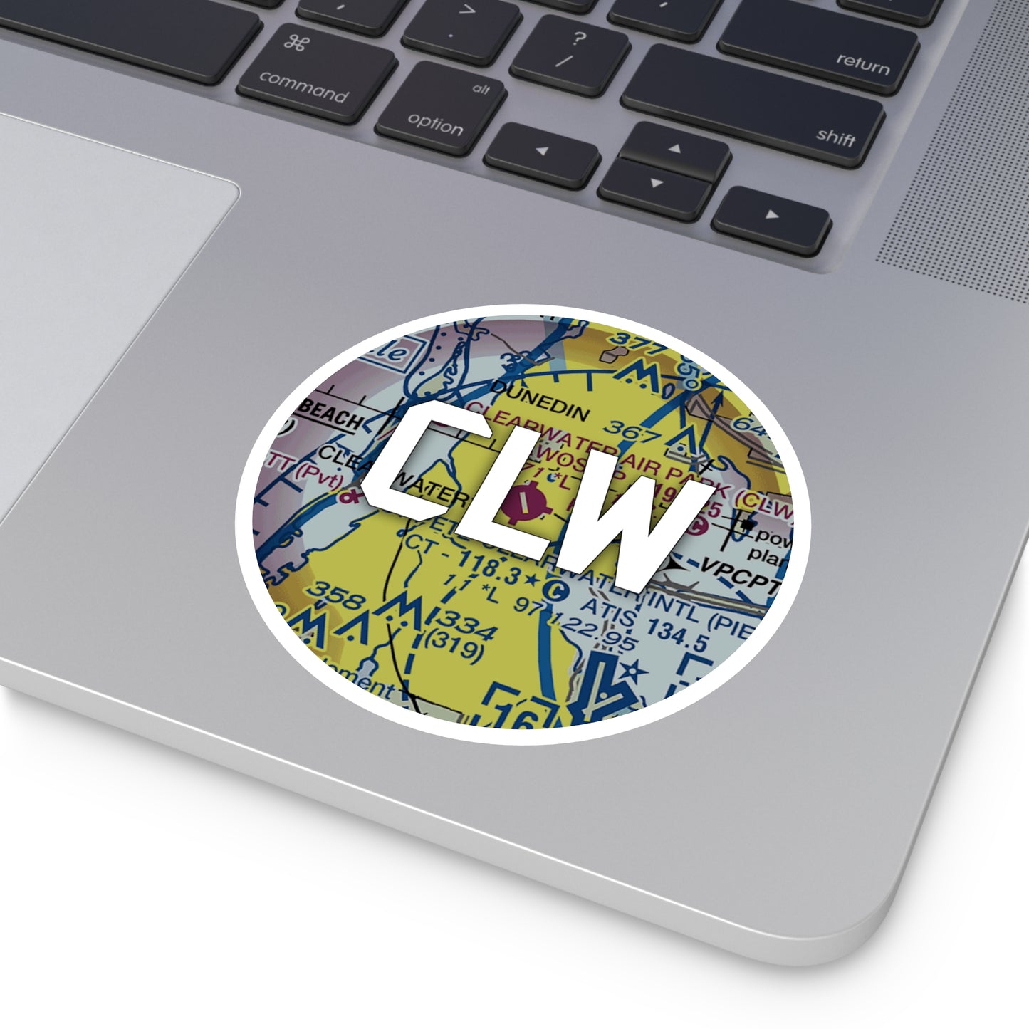 CLW Round Sticker | Clearwater Air Park Sticker