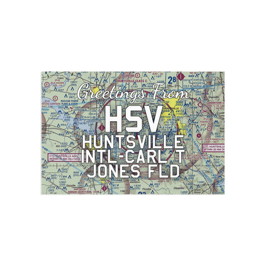 HSV Postcard | Huntsville International-Carl T Jones Field Airport Card