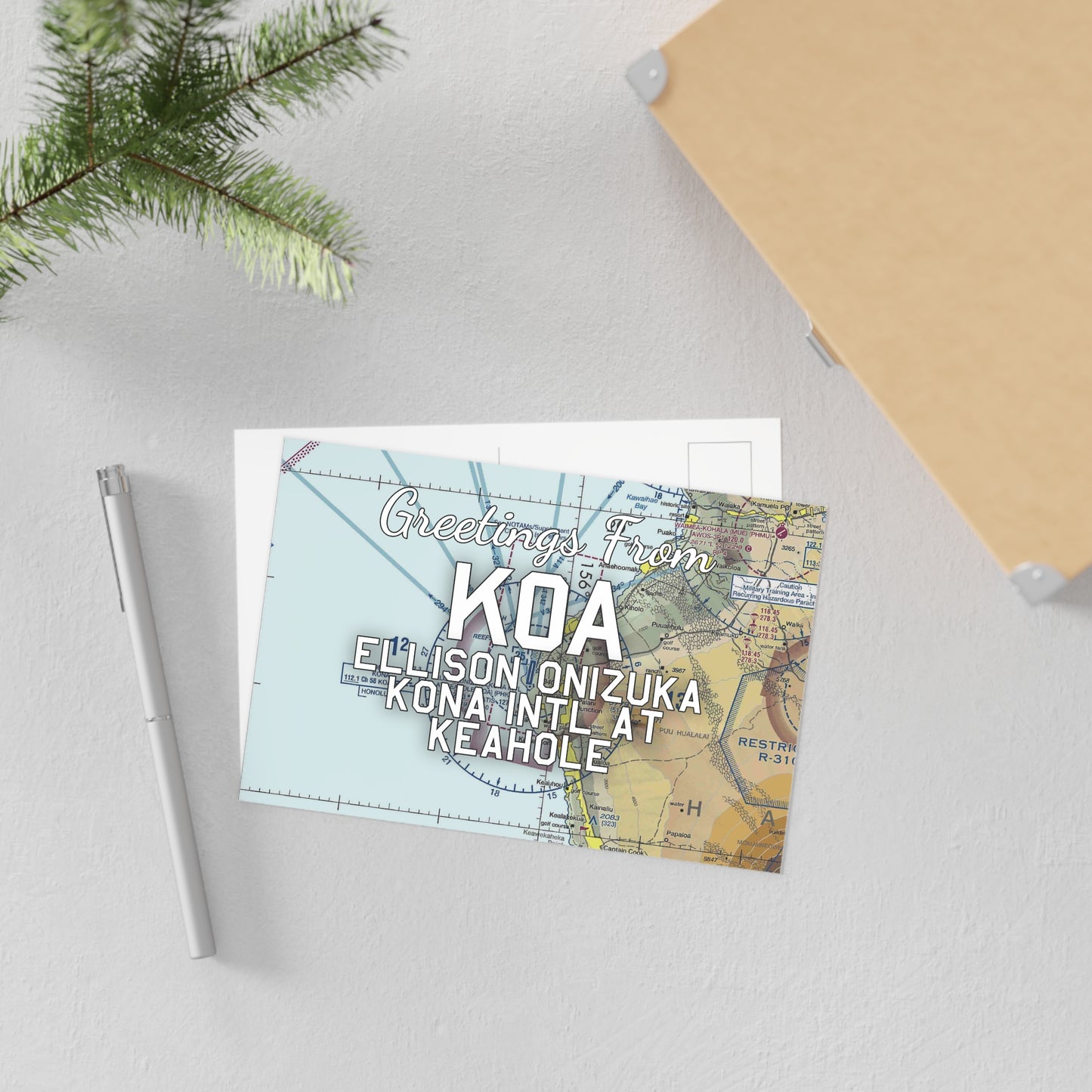 KOA Postcard | Ellison Onizuka Kona International At Keahole Airport Card