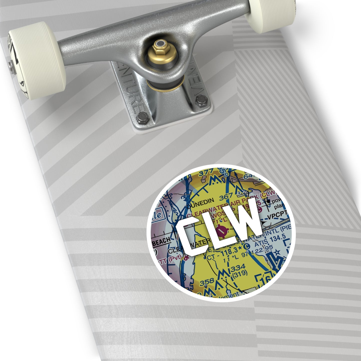 CLW Round Sticker | Clearwater Air Park Sticker