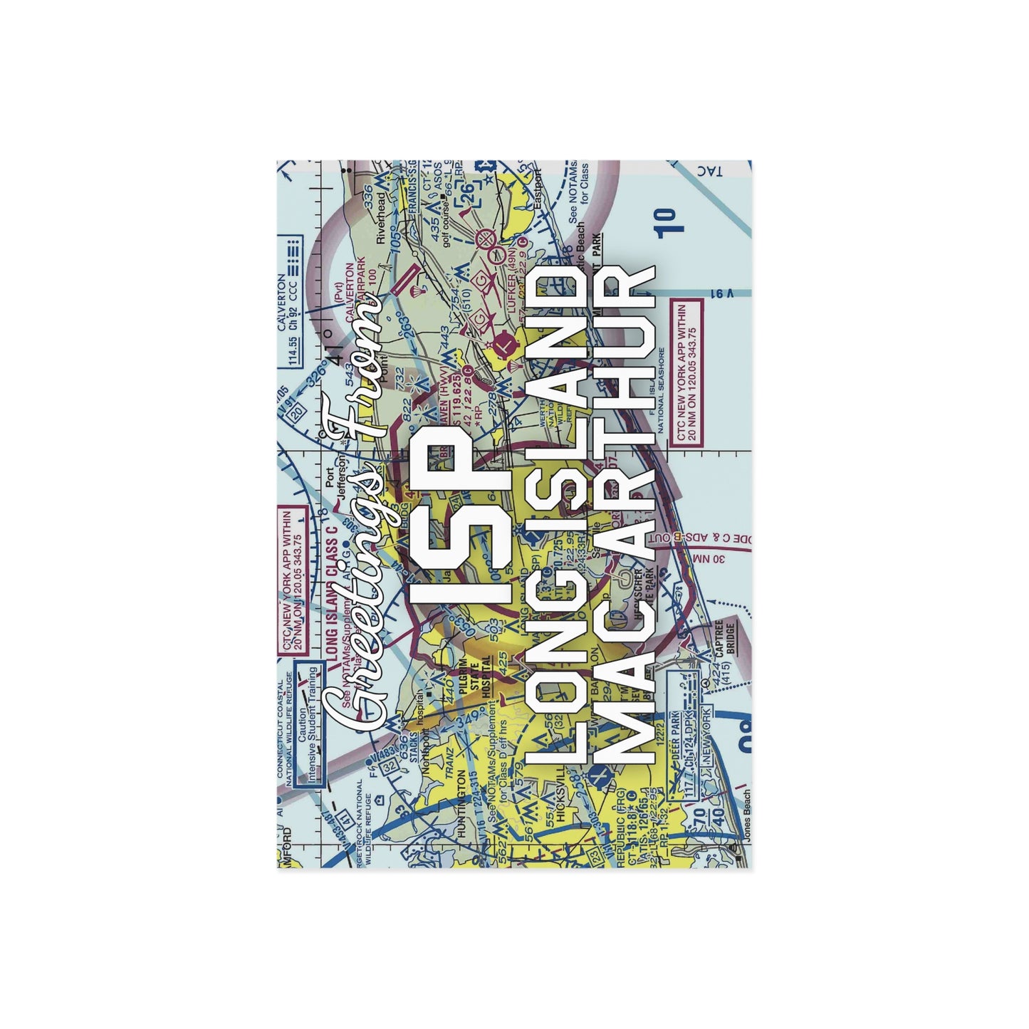 ISP Postcard | Long Island Mac Arthur Airport Card