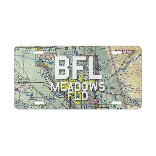 BFL Vanity Plate | Meadows Field Airport Vanity Plate