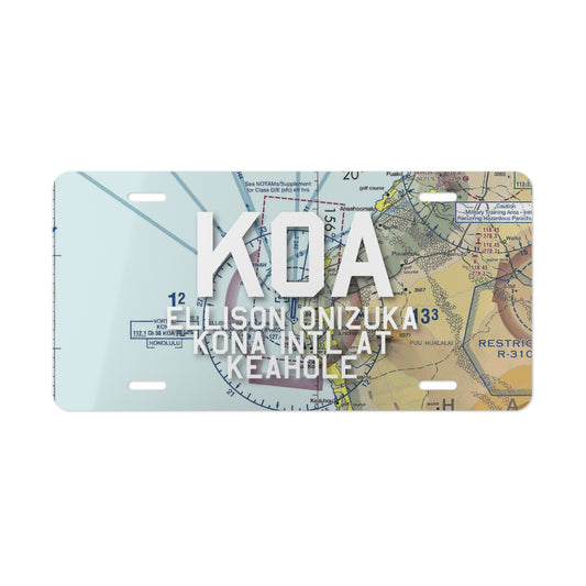 KOA Vanity Plate | Ellison Onizuka Kona International At Keahole Airport Vanity Plate