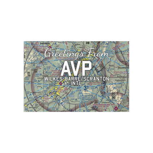 AVP Postcard | Wilkes-Barre/Scranton International Airport Card