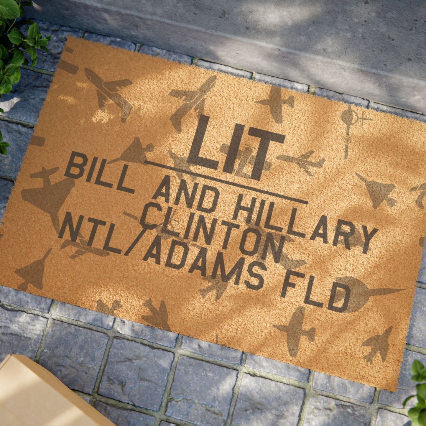 LIT Doormat | Bill and Hillary Clinton National/Adams Field Airport Doormat