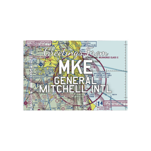 MKE Postcard | General Mitchell International Airport Card