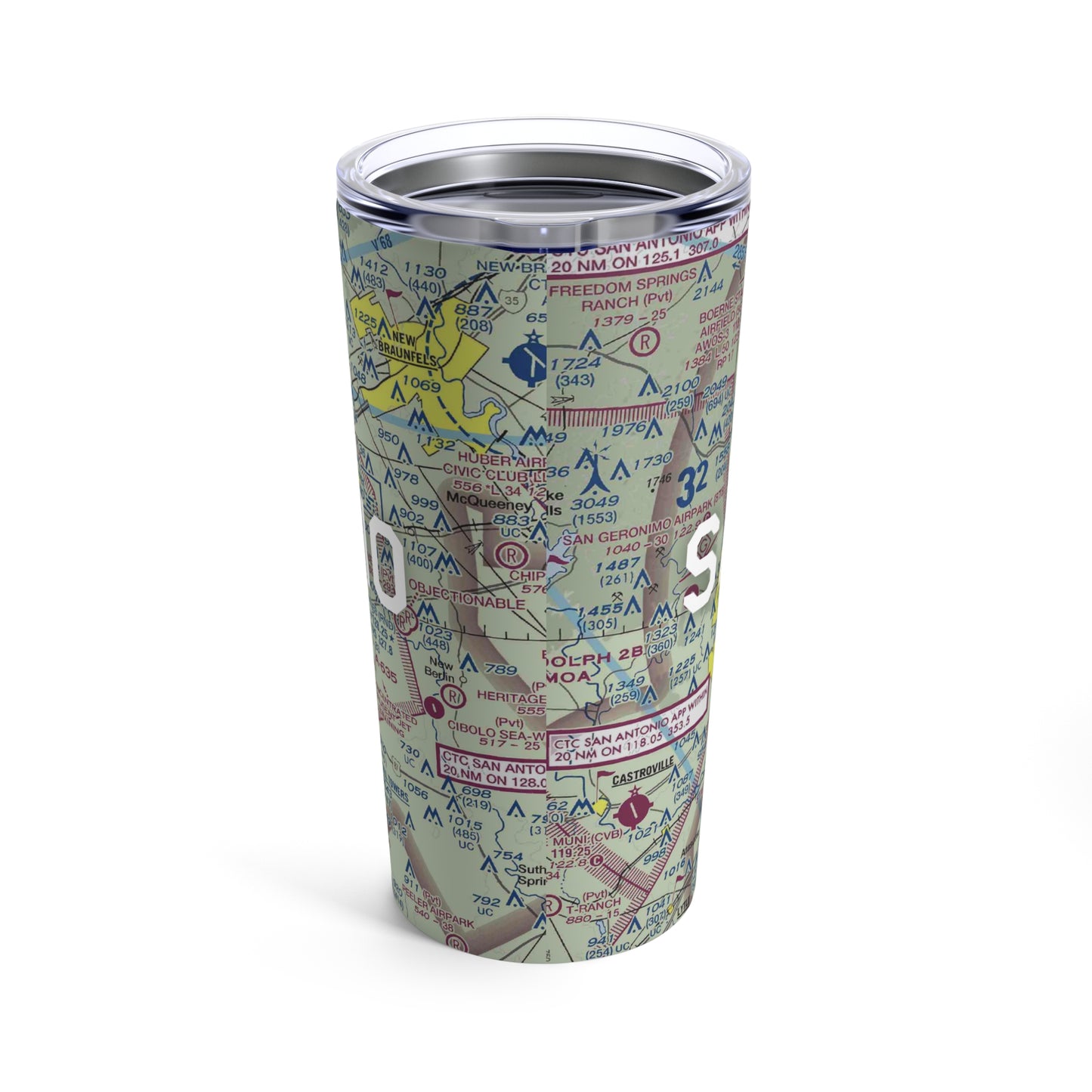 SAT Tumbler | San Antonio International Airport Tumbler