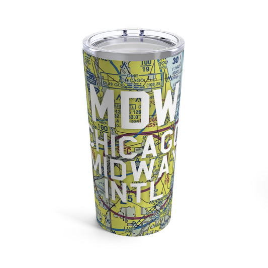 MDW Tumbler | Chicago Midway International Airport Tumbler