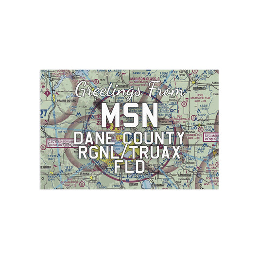 MSN Postcard | Dane County Regional/Truax Field Airport Card