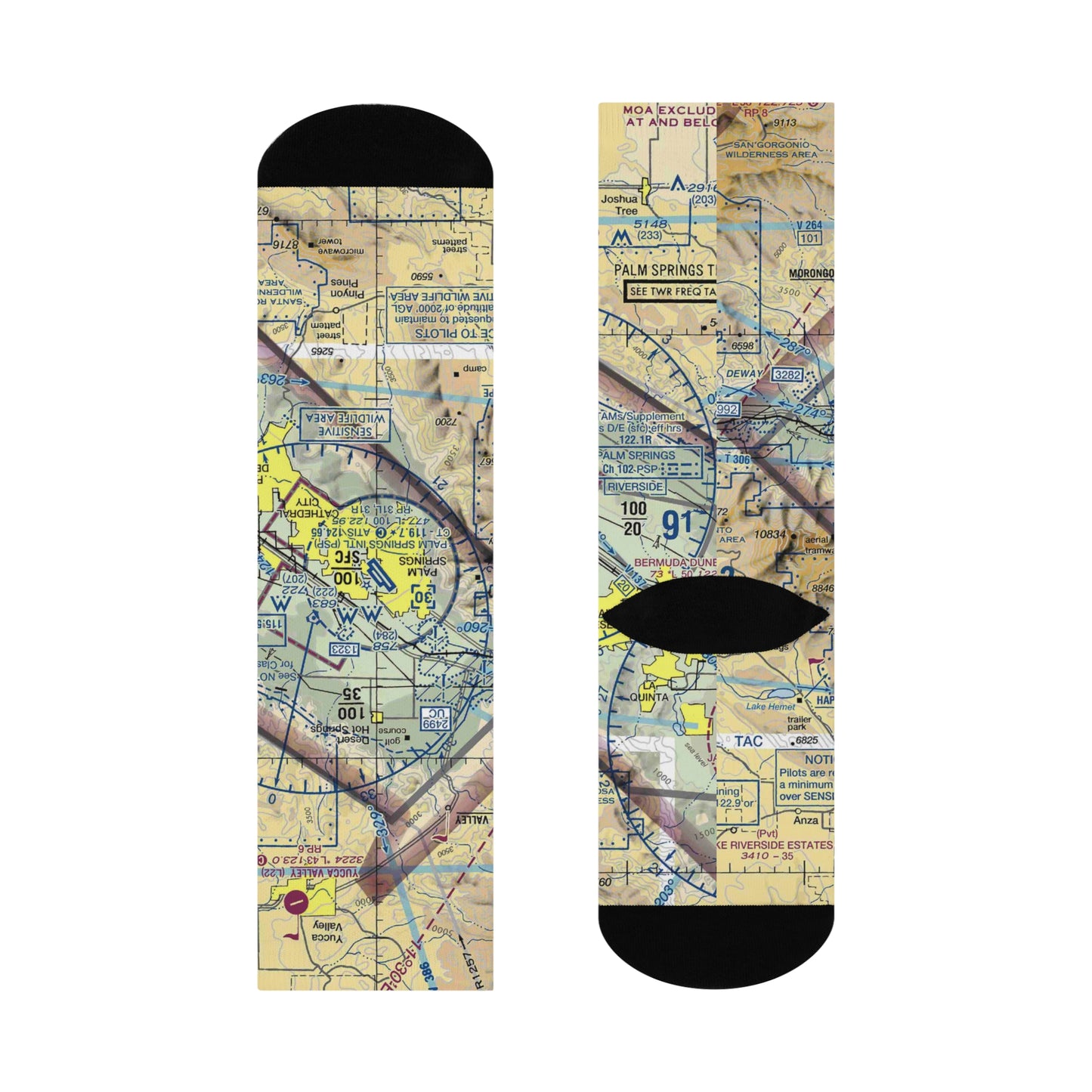 PSP Cushioned Crew Socks | Palm Springs International Airport Socks