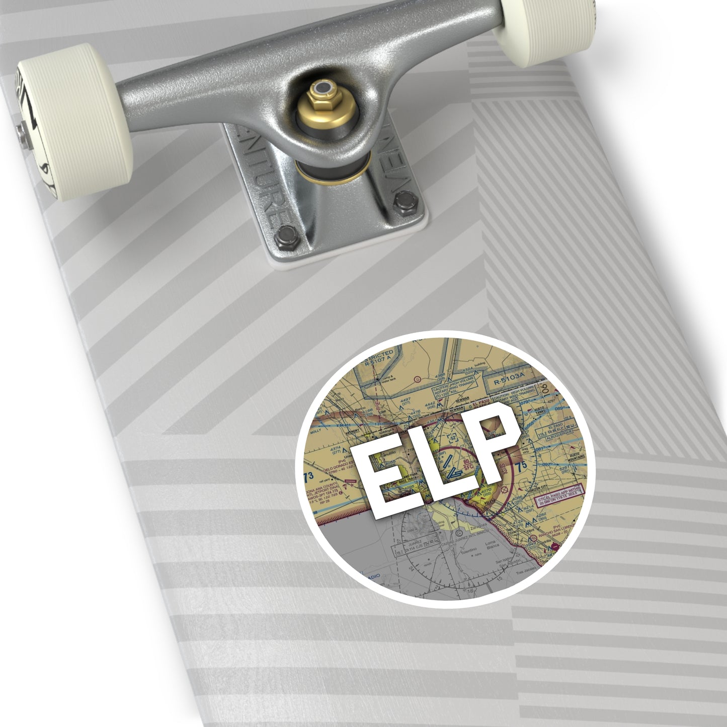 ELP Round Sticker | El Paso International Airport Sticker