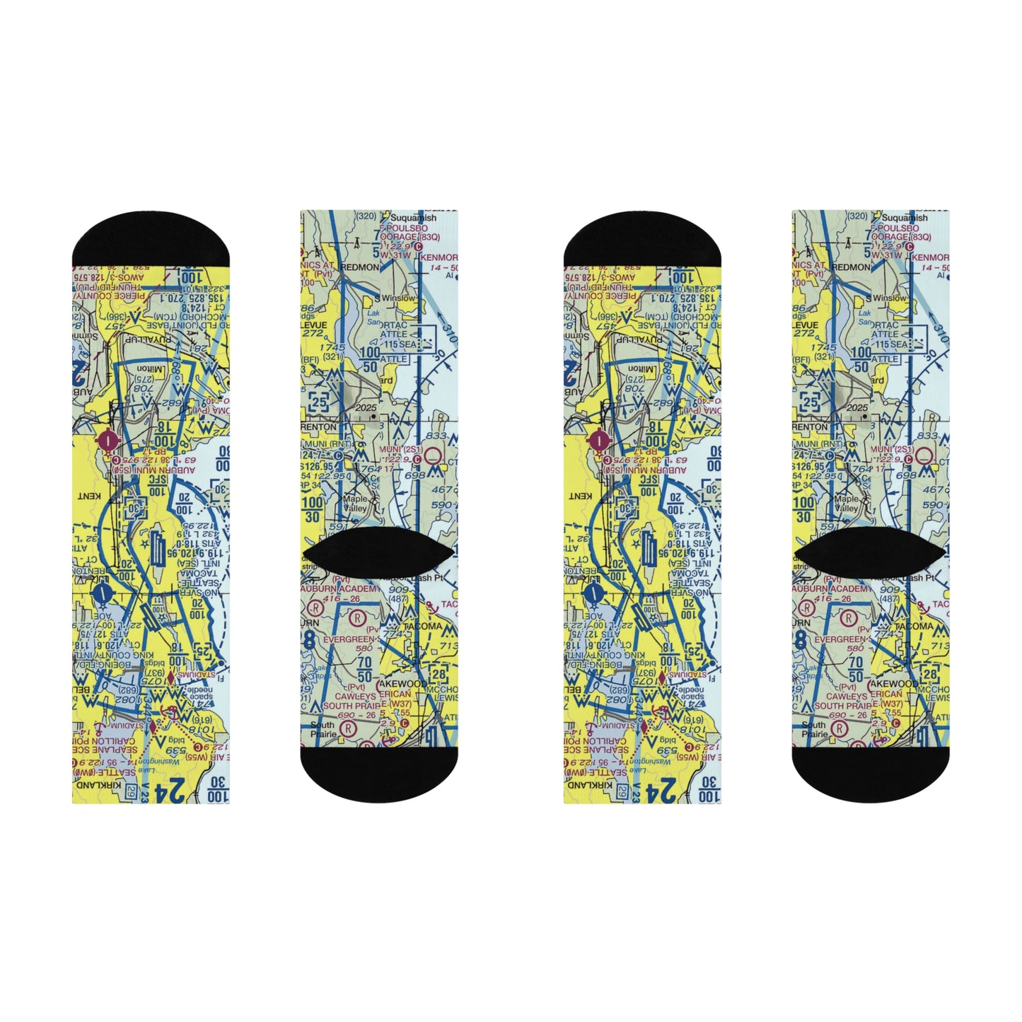 SEA Cushioned Crew Socks | Seattle-Tacoma International Airport Socks