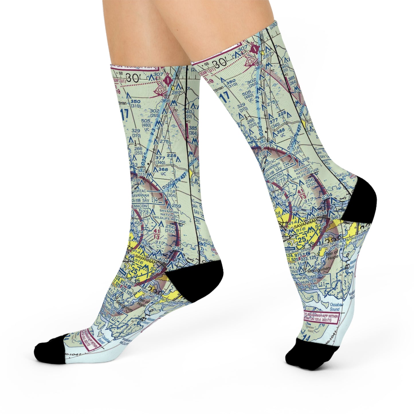 SAV Cushioned Crew Socks | Savannah/Hilton Head International Airport Socks