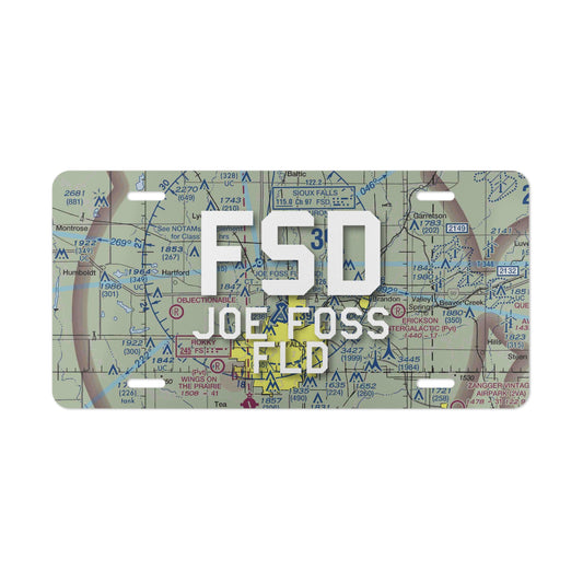 FSD Vanity Plate | Joe Foss Field Airport Vanity Plate