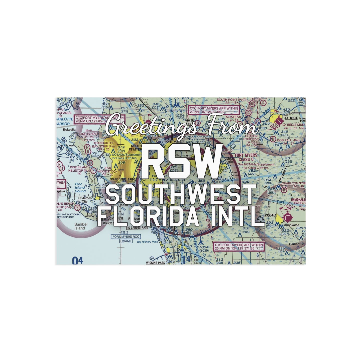 RSW Postcard | Southwest Florida International Airport Card