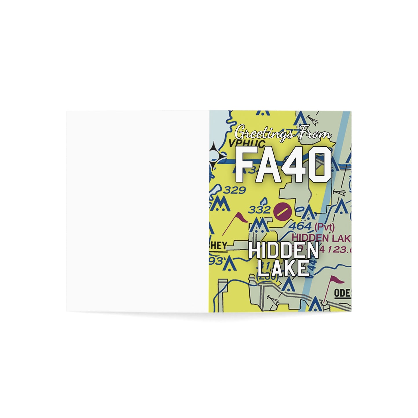 FA40 Greeting Cards | Hidden Lake Airport Cards