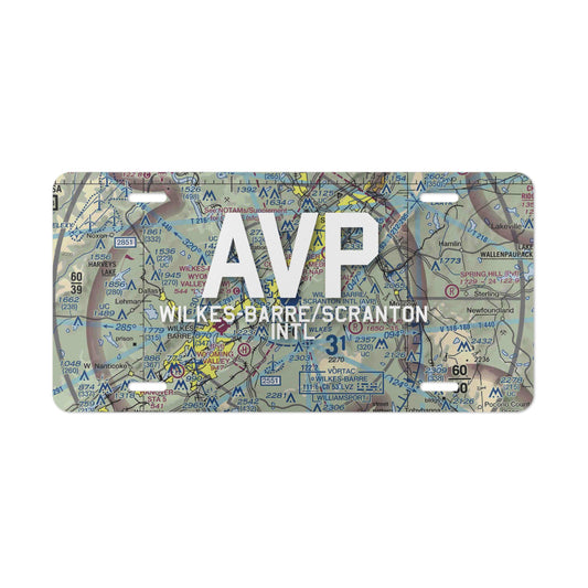 AVP Vanity Plate | Wilkes-Barre/Scranton International Airport Vanity Plate