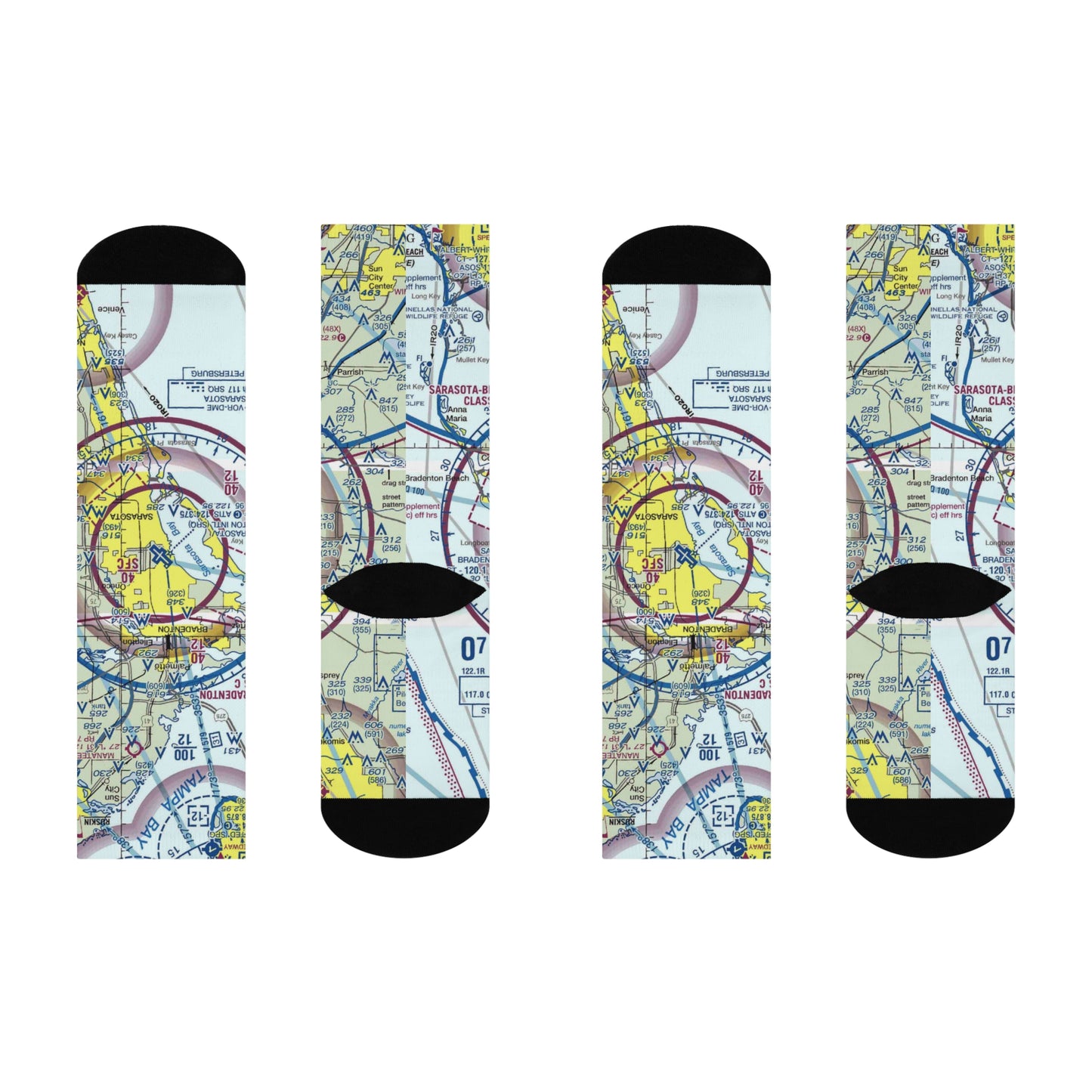 SRQ Cushioned Crew Socks | Sarasota/Bradenton International Airport Socks