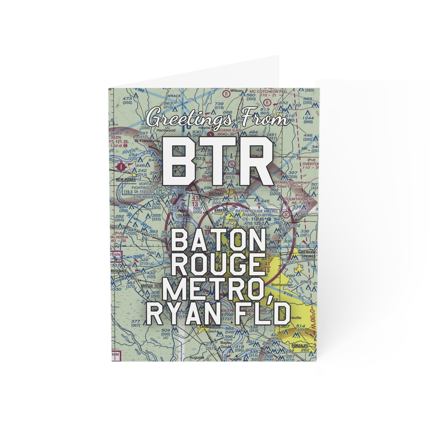 BTR Greeting Cards | Baton Rouge Metro, Ryan Field Airport Cards