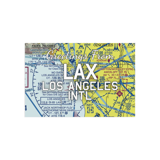 LAX Postcard | Los Angeles International Airport Card