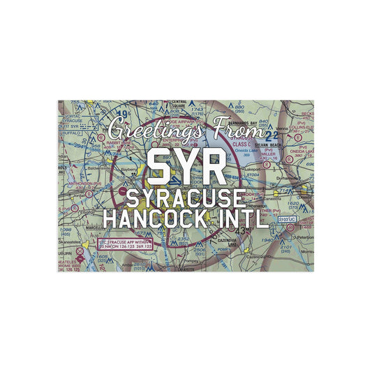 SYR Postcard | Syracuse Hancock International Airport Card