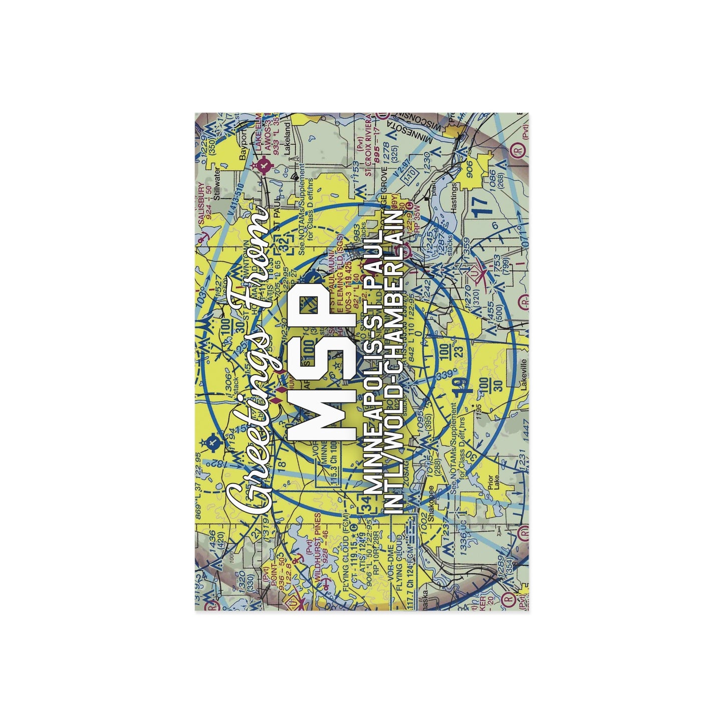 MSP Postcard | Minneapolis-St Paul International/Wold-Chamberlain Airport Card