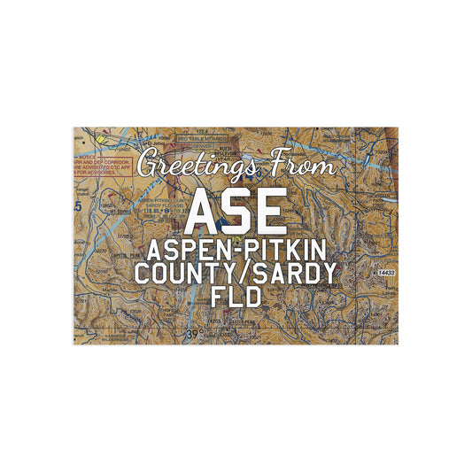 ASE Postcard | Aspen-Pitkin County/Sardy Field Airport Card