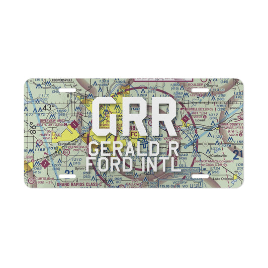 GRR Vanity Plate | Gerald R Ford International Airport Vanity Plate