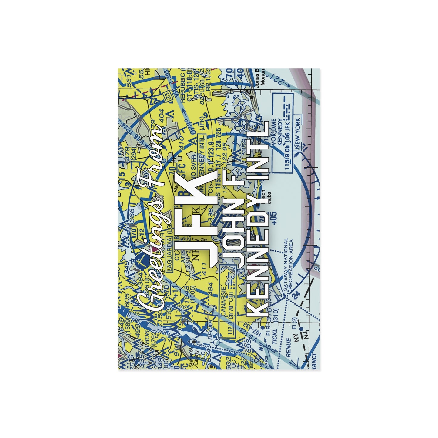 JFK Postcard | John F Kennedy International Airport Card