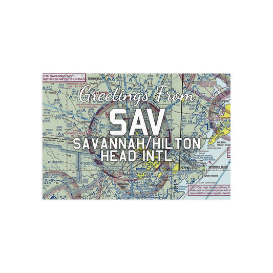 SAV Postcard | Savannah/Hilton Head International Airport Card
