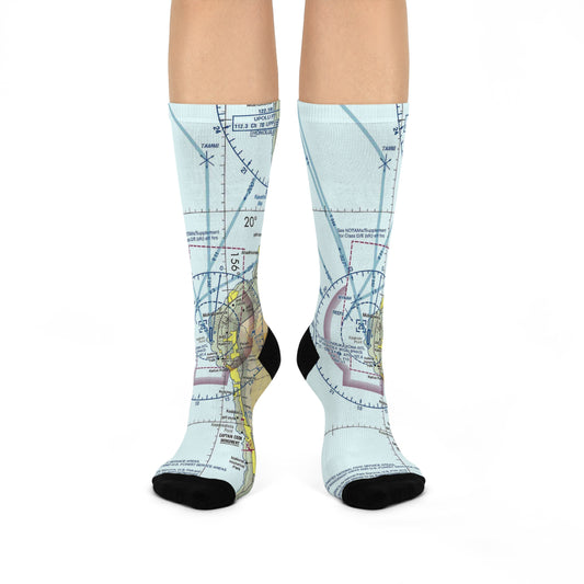 KOA Cushioned Crew Socks | Ellison Onizuka Kona International At Keahole Airport Socks