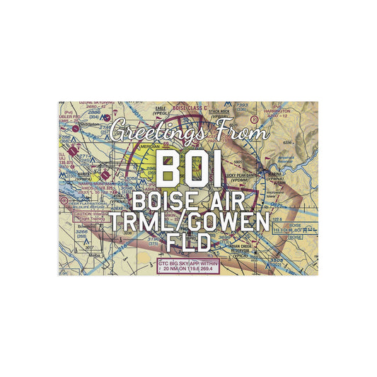BOI Postcard | Boise Air Trml/Gowen Field Airport Card