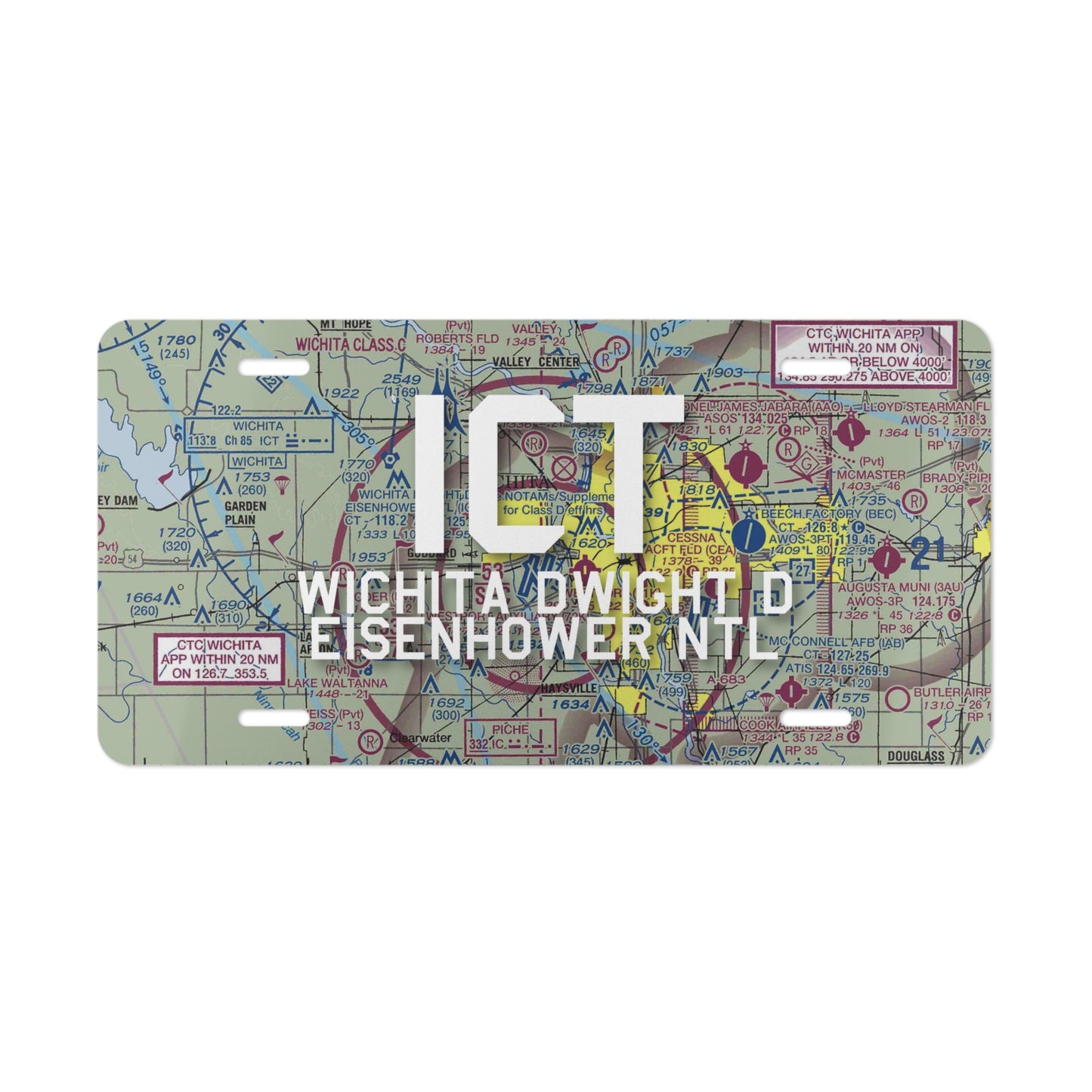 ICT Vanity Plate | Wichita Dwight D Eisenhower National Airport Vanity Plate