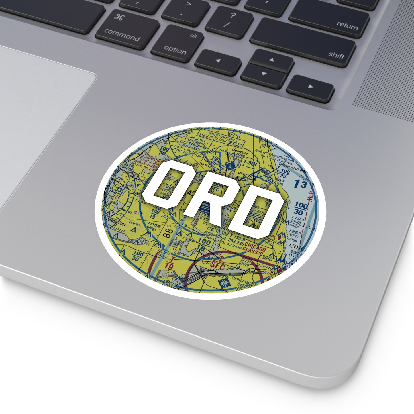 ORD Round Sticker | Chicago O'Hare International Sticker