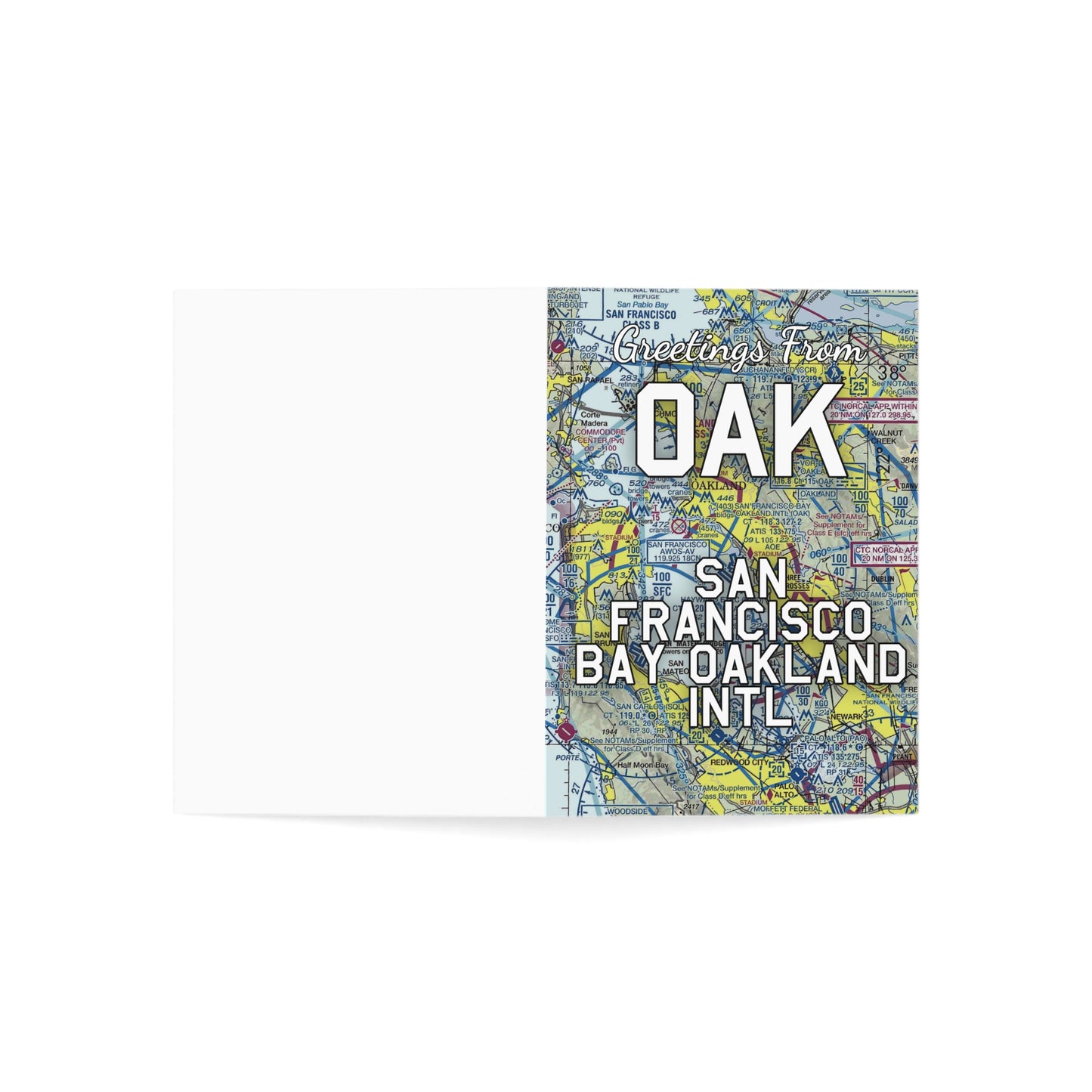OAK Greeting Cards | San Francisco Bay Oakland International Airport Cards